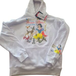 DISNEY Snow White Ptincess Graphic Hoodie Sweatshirt Ladies Sz XS Girls …